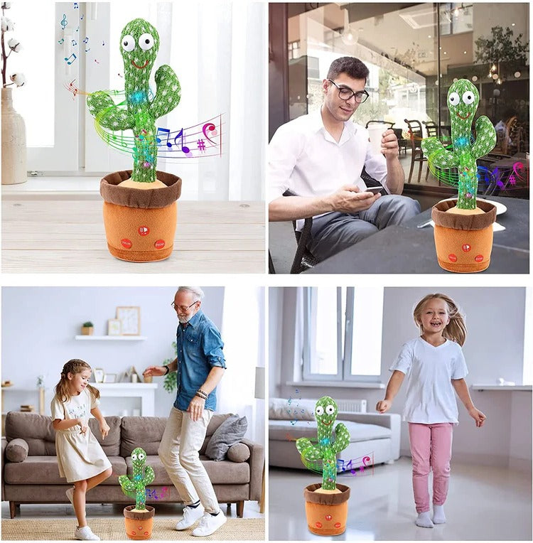 Juguete de cactus bailarín que reacciona al sonido