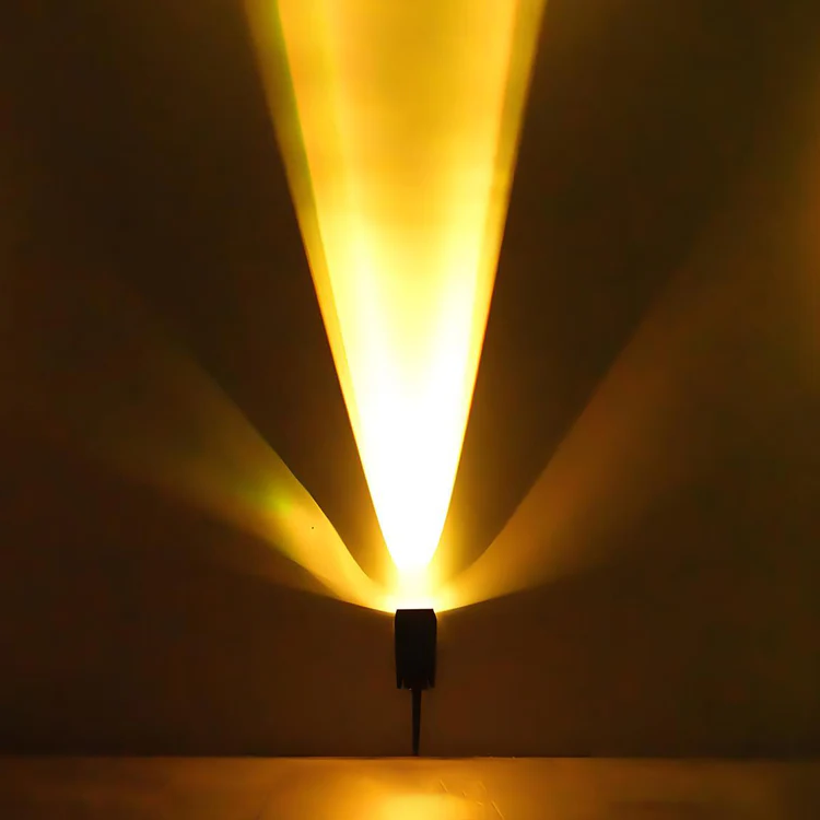 Foco solar LED impermeable con zoom múltiple para iluminación de paisajes RGB