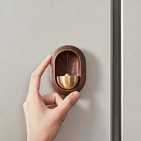 Campanilla de madera para puerta