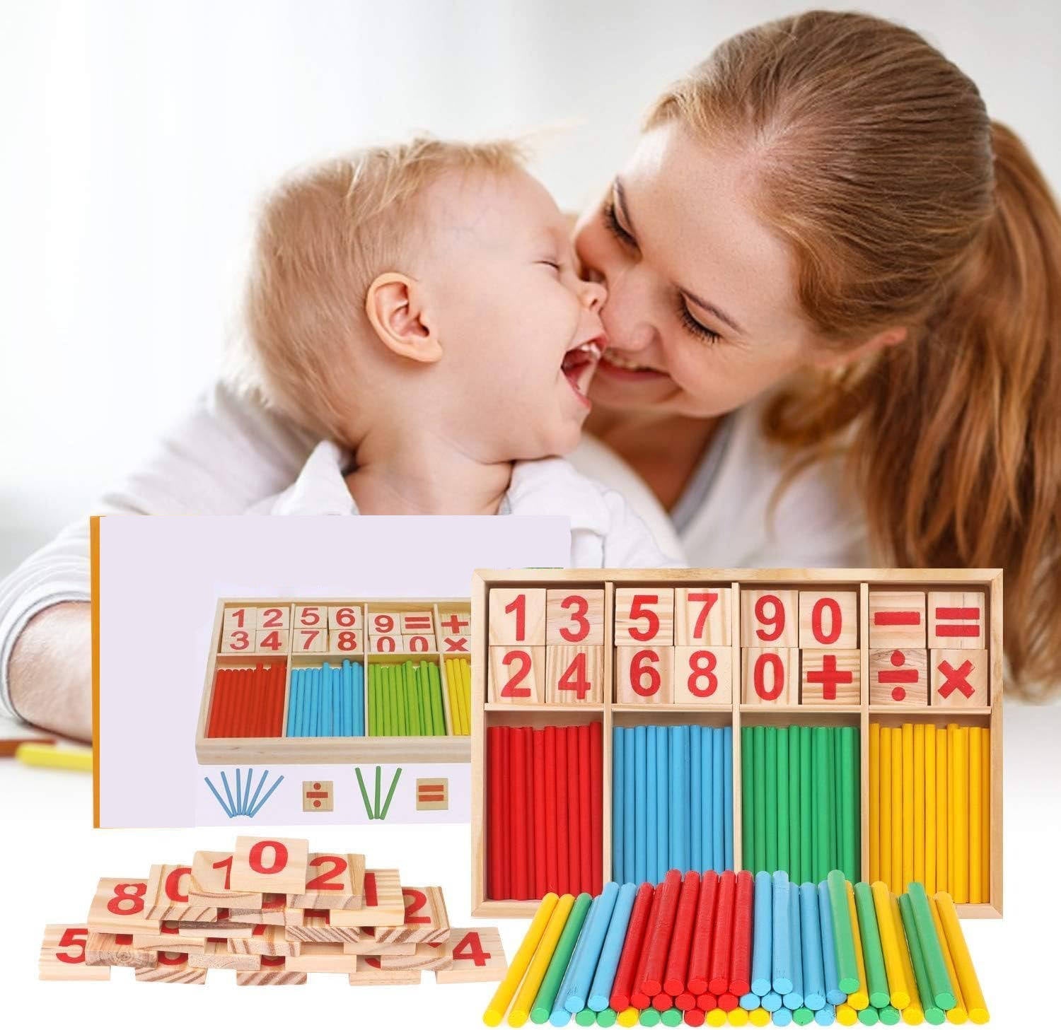 Juguetes educativos de palitos para contar