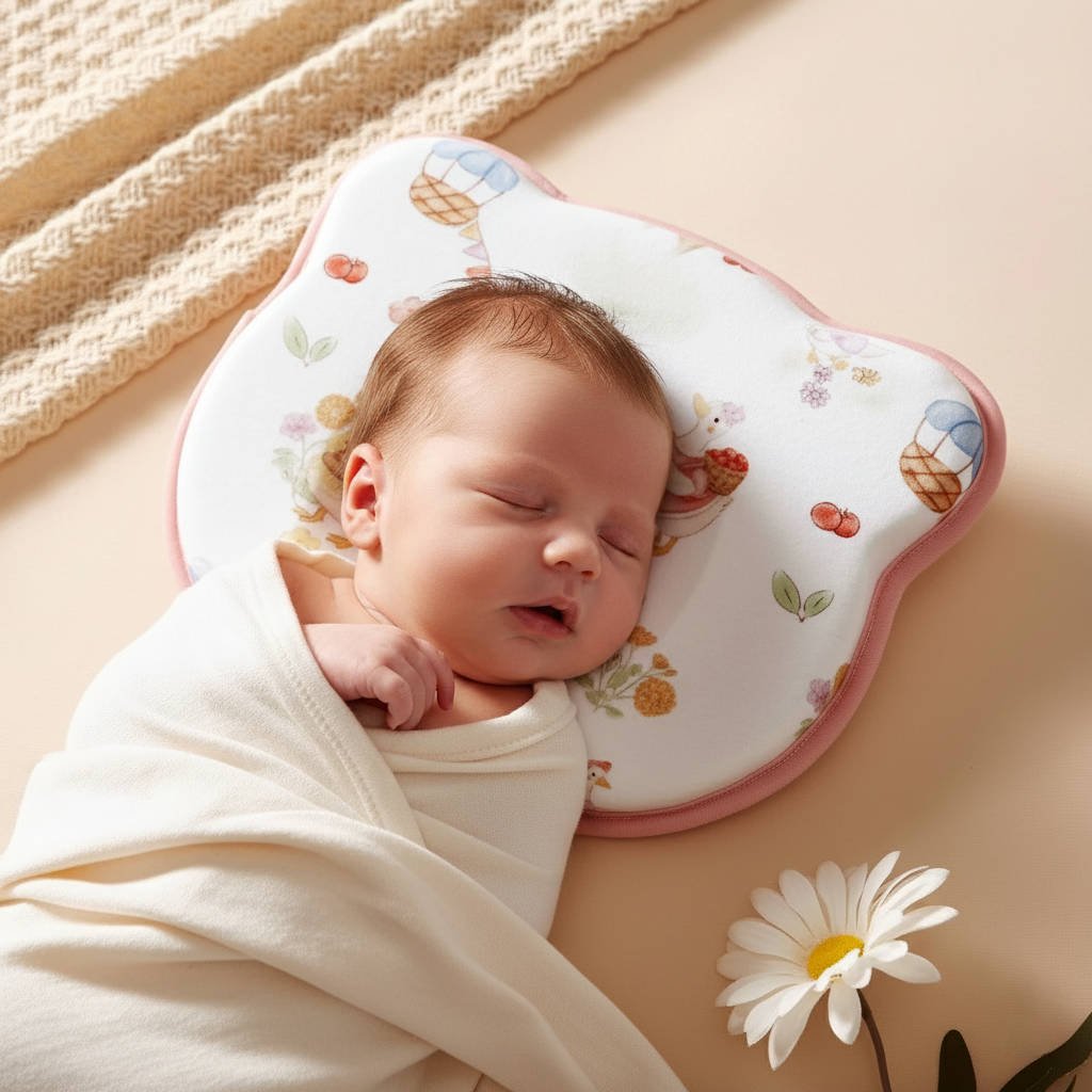 Infant Pillow Prevents Flat Head - Anti-Deviation Sweat-Absorbent - TRENDVYO