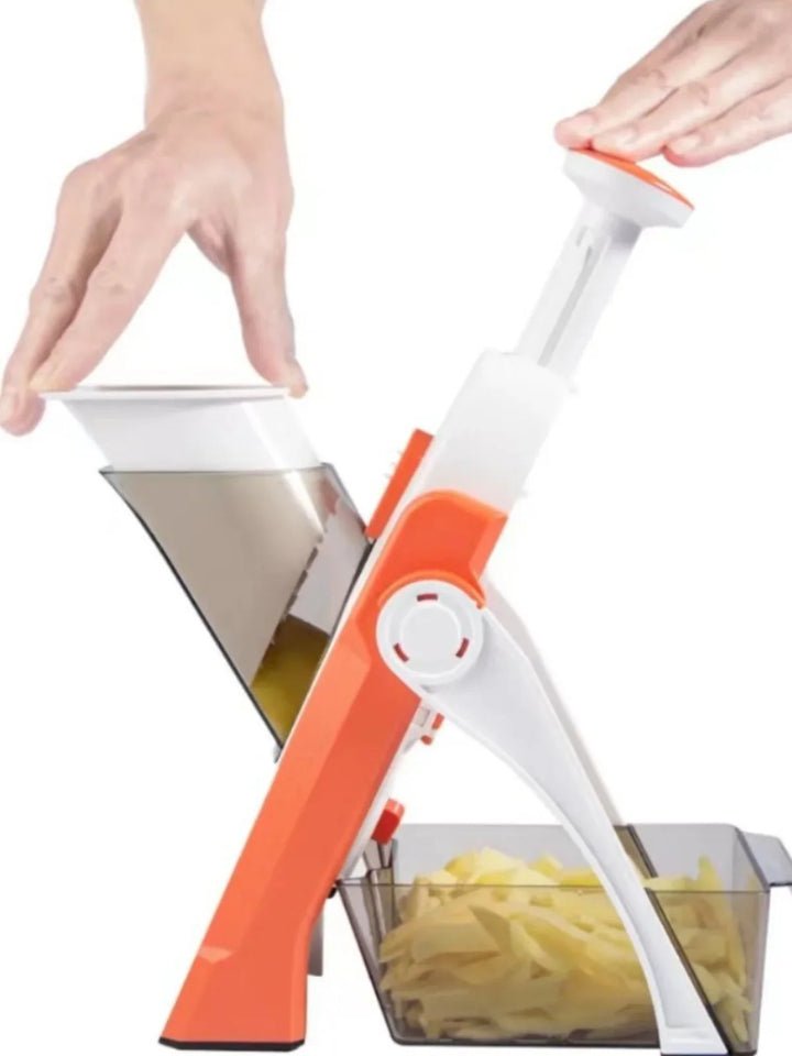 Kitchen Slicer With Adjustable Thickness And Collection Container - TRENDVYO