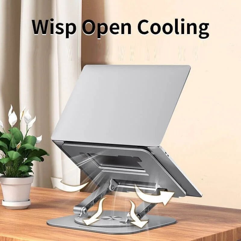 Laptop Stand Aluminum Alloy 360 Degree Rotating Bracket - TRENDVYO