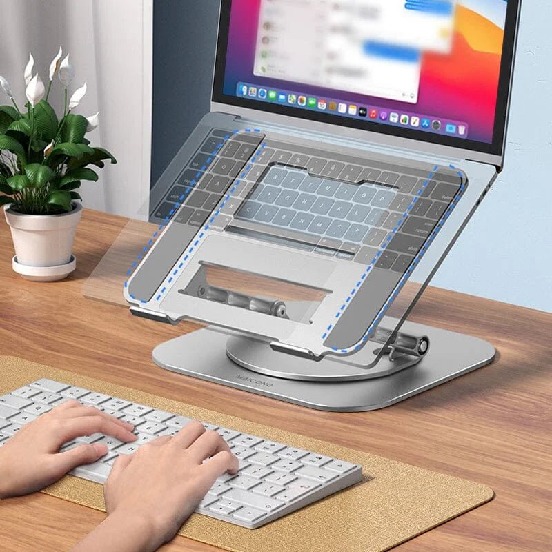 Laptop Stand Aluminum Alloy 360 Degree Rotating Bracket - TRENDVYO
