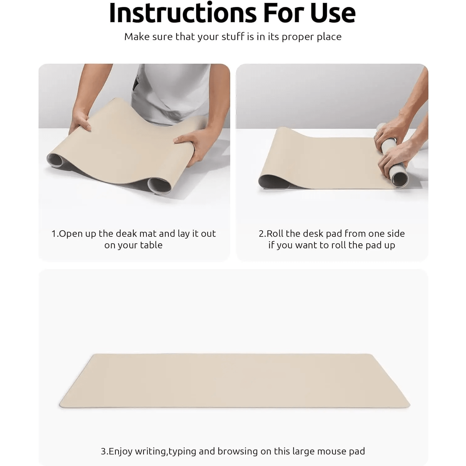 Leather Desk Mat - TRENDVYO
