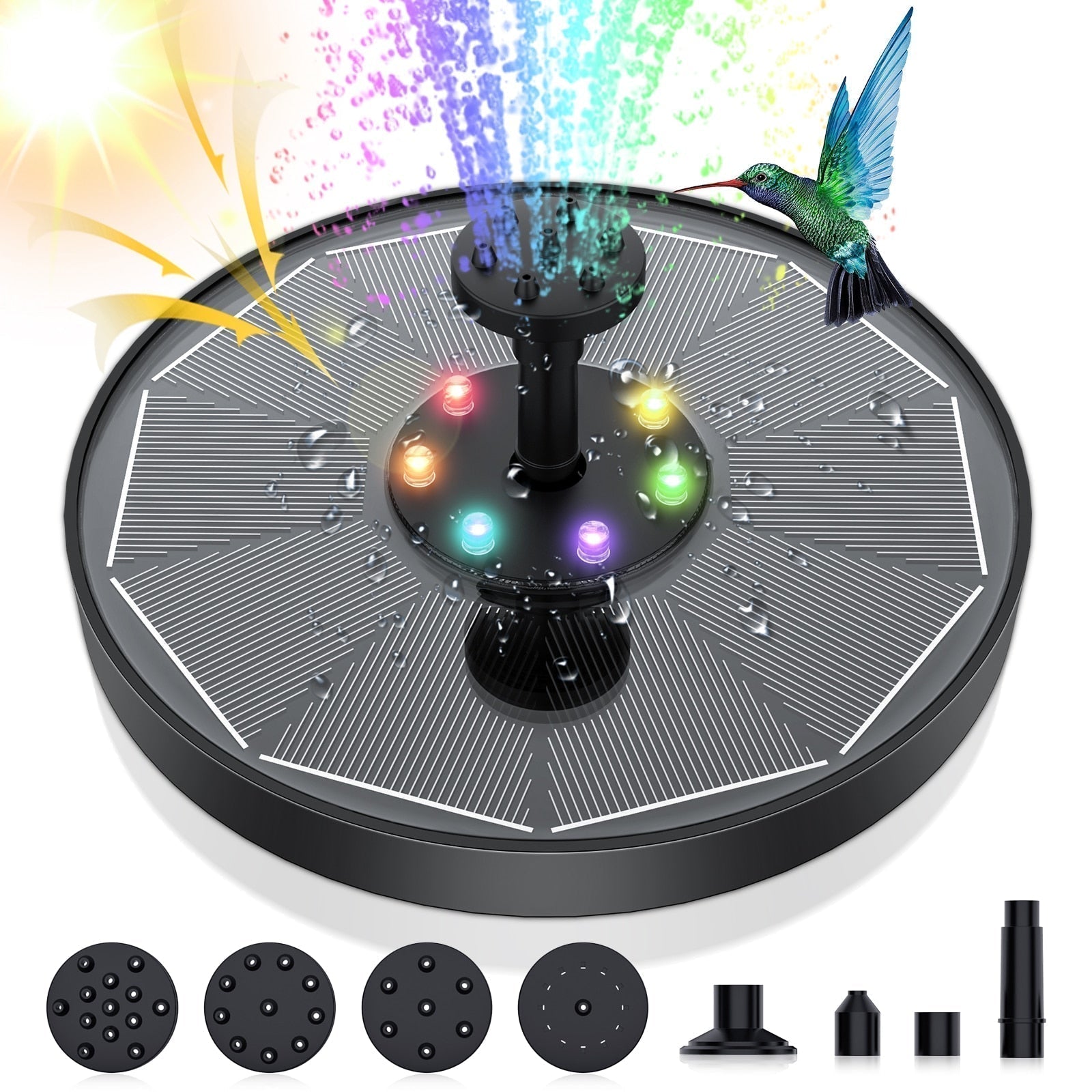 LED Solar Energy Fountain - TRENDVYO