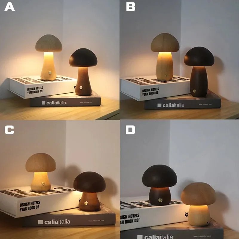 Mushroom Night Light Bedside Lamp - TRENDVYO