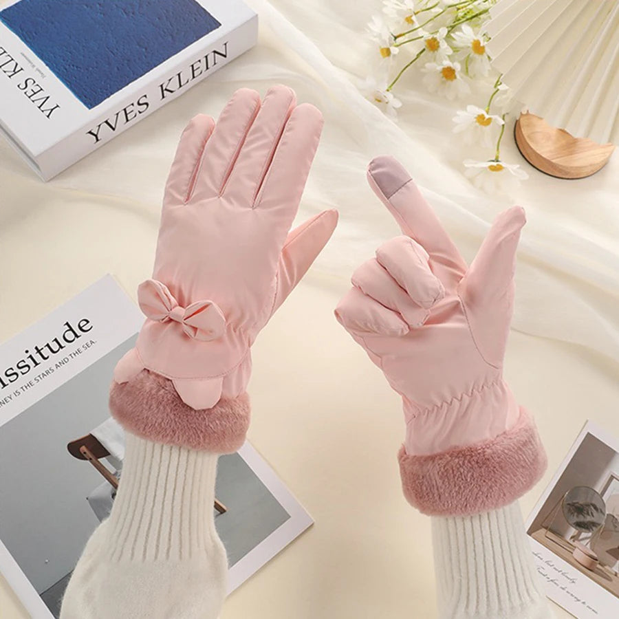 Guantes de Invierno con Pantalla Táctil Elegantes para Mujer
