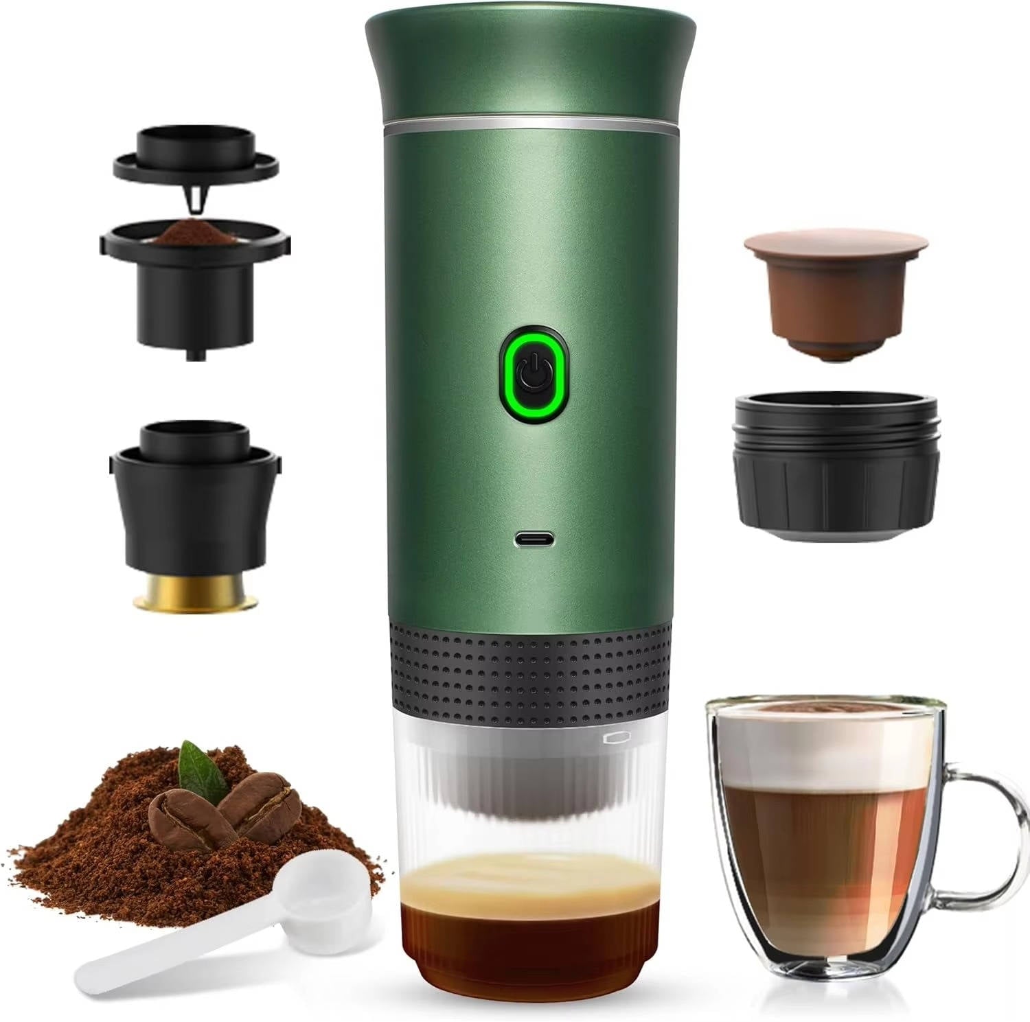 Portable Coffee Maker - Espresso Cappuccino And Drip - TRENDVYO