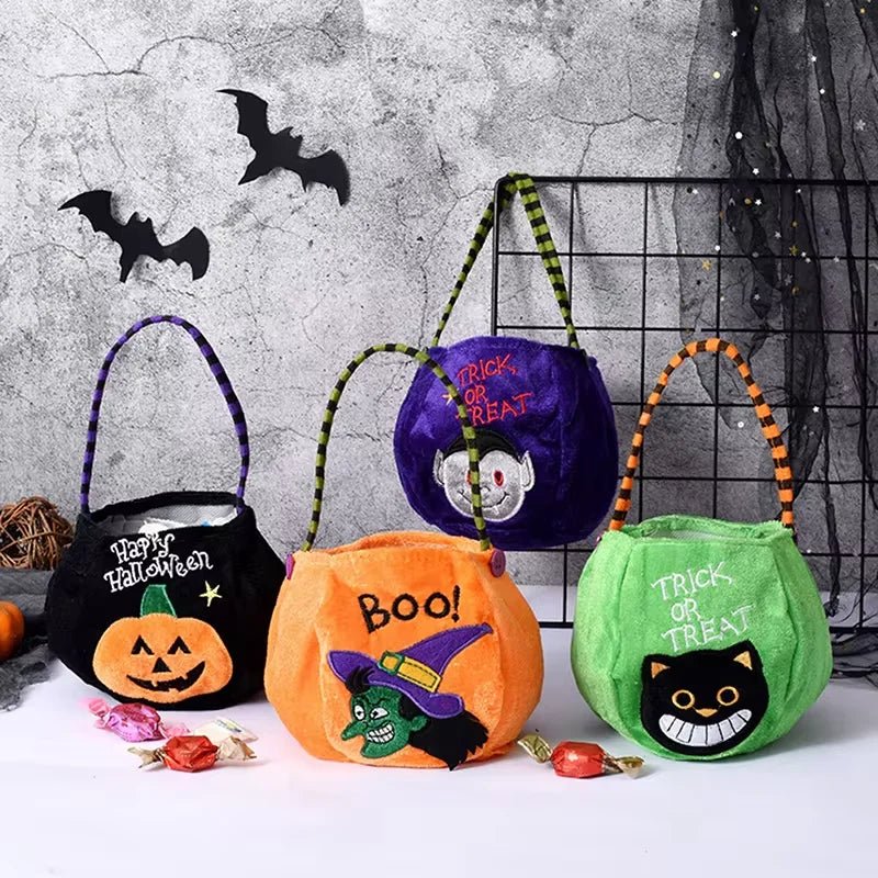 Pumpkin Halloween Treat Bag for Kids - TRENDVYO
