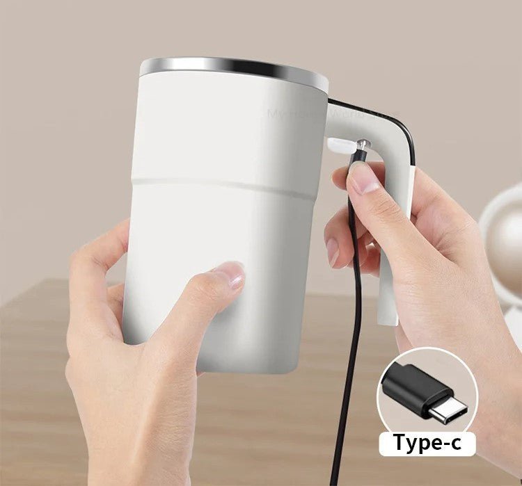 Rechargeable Mug with Built-in Stirring - TRENDVYO