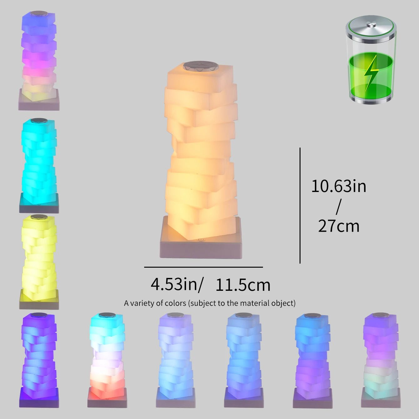 RGB LED Bedside Lamp with Touch Control - TRENDVYO