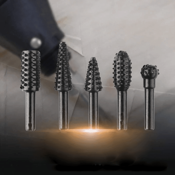 Rotary cutter set for precise wood and metal engraving - TRENDVYO