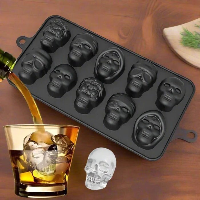 Skull-Shaped Ice Cube Tray - TRENDVYO