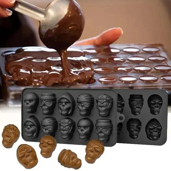 Skull-Shaped Ice Cube Tray - TRENDVYO