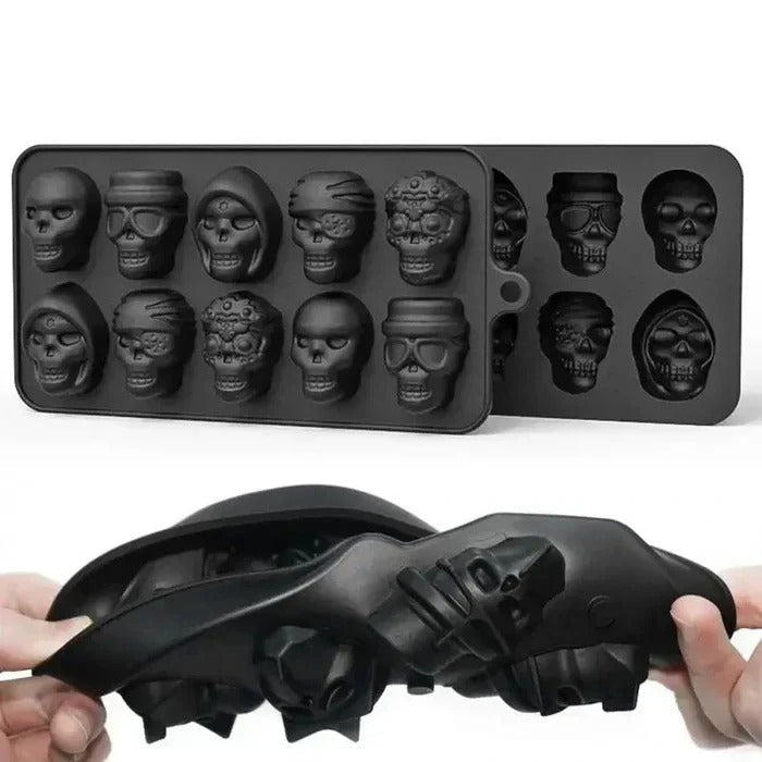 Skull-Shaped Ice Cube Tray - TRENDVYO