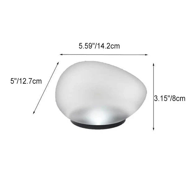 Solar Pebble ABS Sandblasted LED Outdoor Landscape Glass Light - TRENDVYO