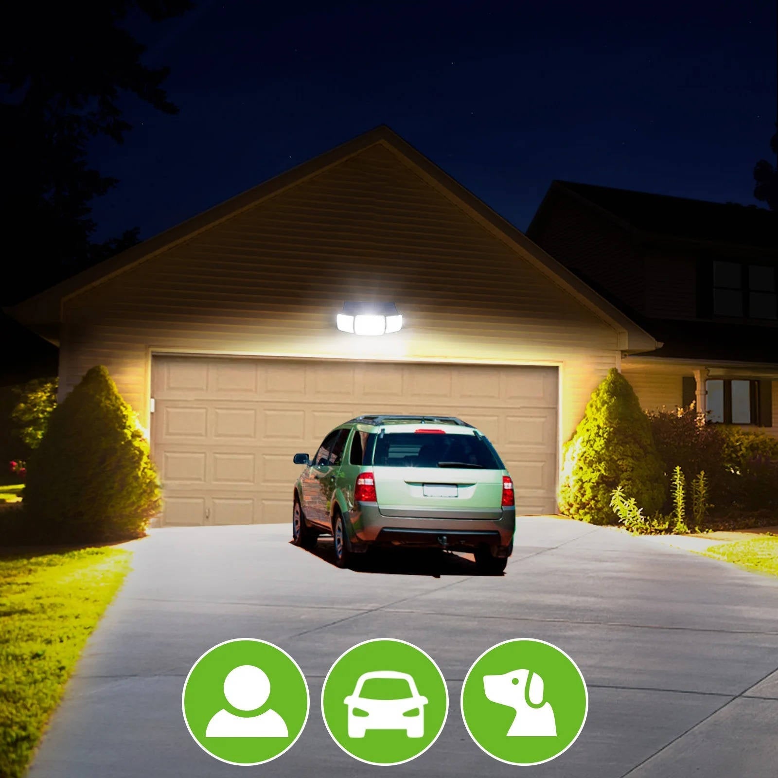 Solar Powered Flood Lights With Motion Sensor - TRENDVYO