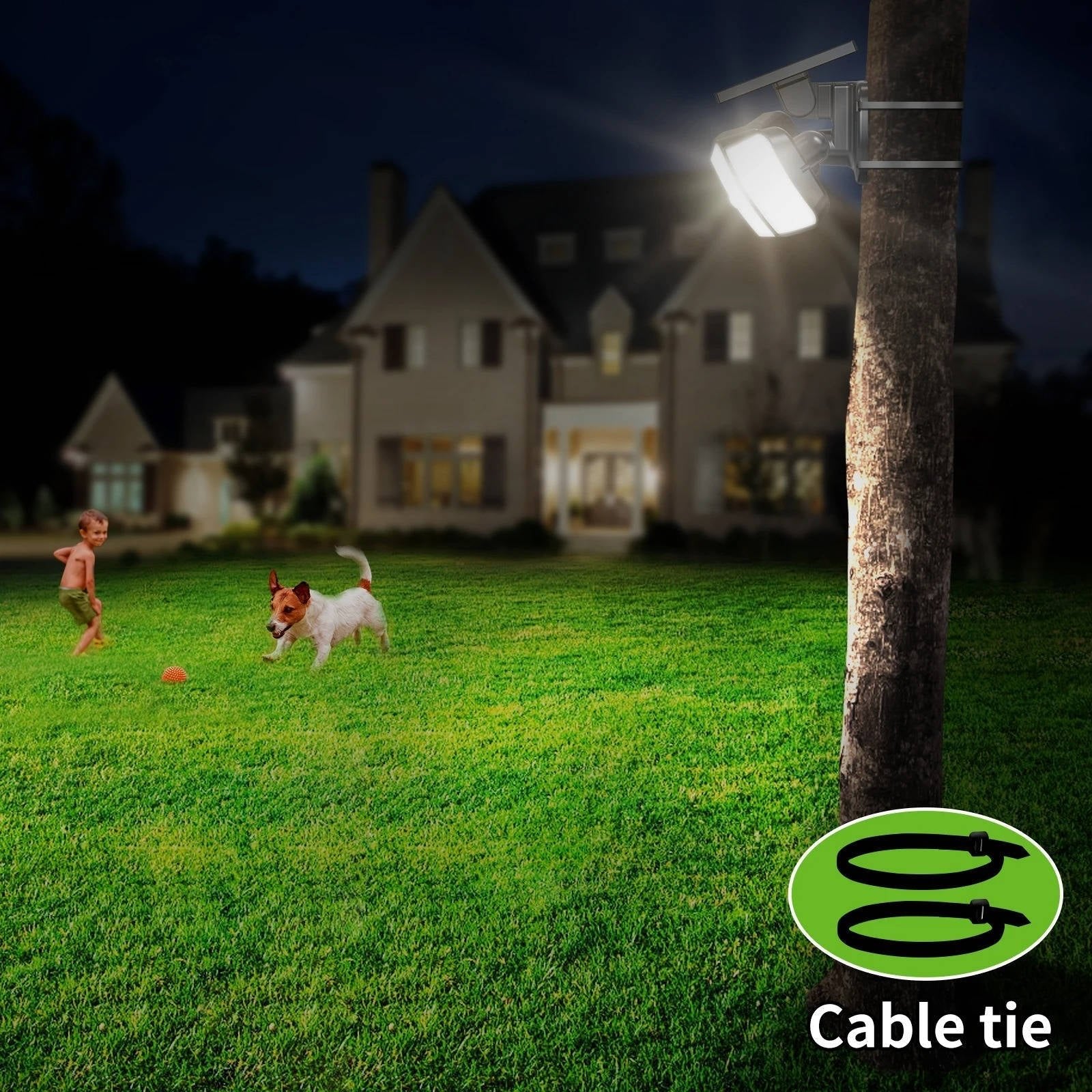Solar Powered Flood Lights With Motion Sensor - TRENDVYO
