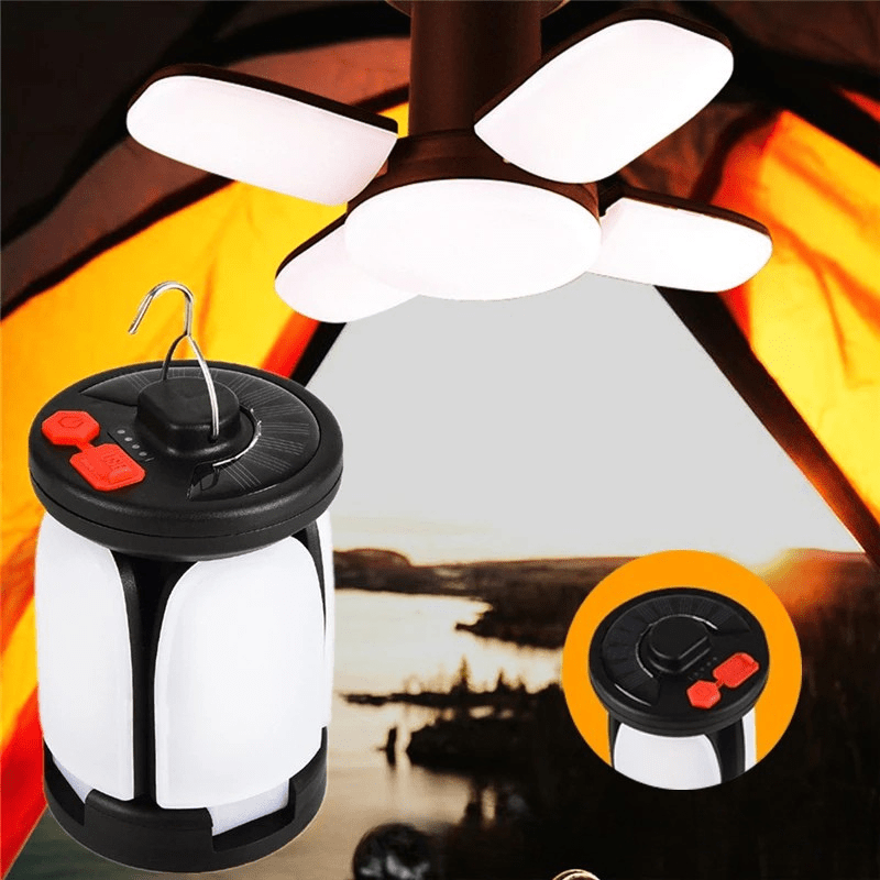 Solar USB Folding Leaf Camping Lantern - TRENDVYO