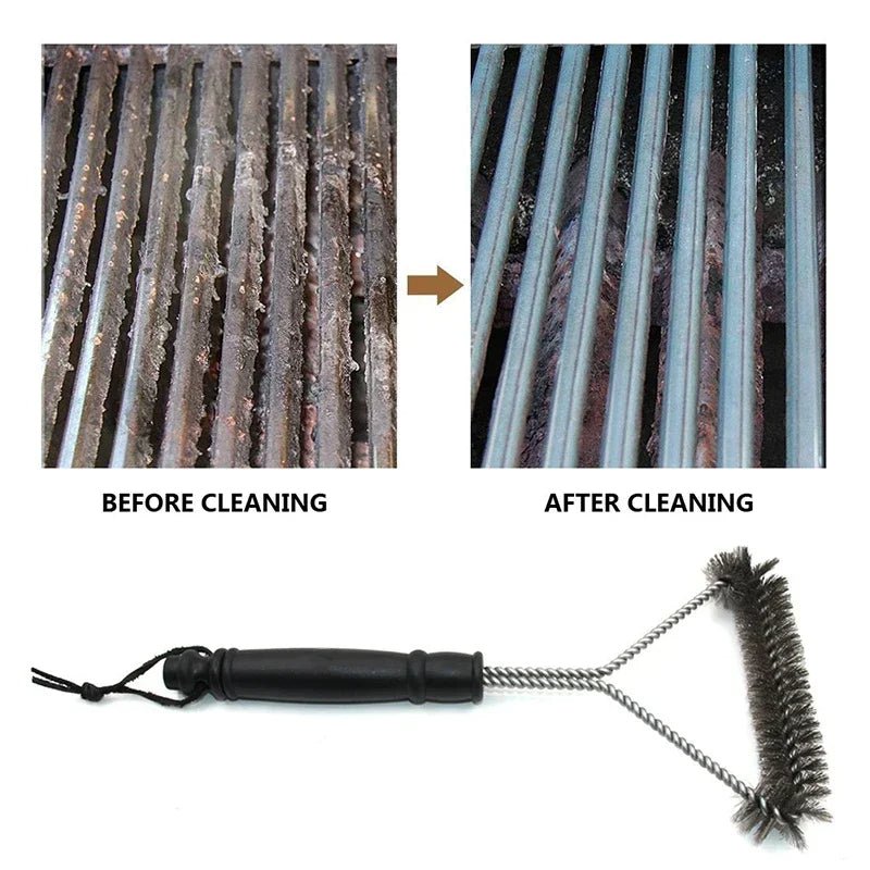 Stainless Steel Barbecue Grill Brush Cleaner - TRENDVYO