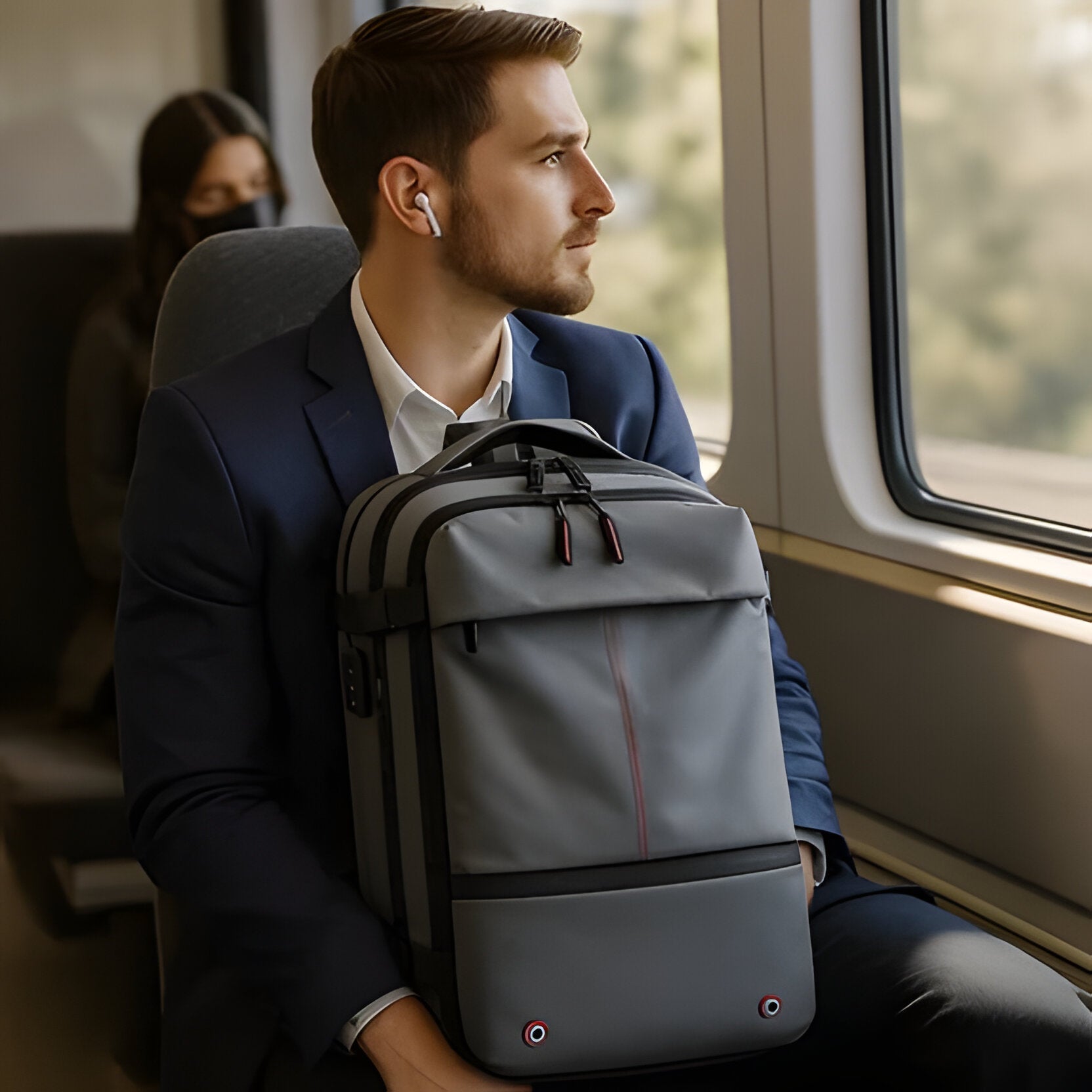 Structured Rucksack with Internal Compression System - TRENDVYO