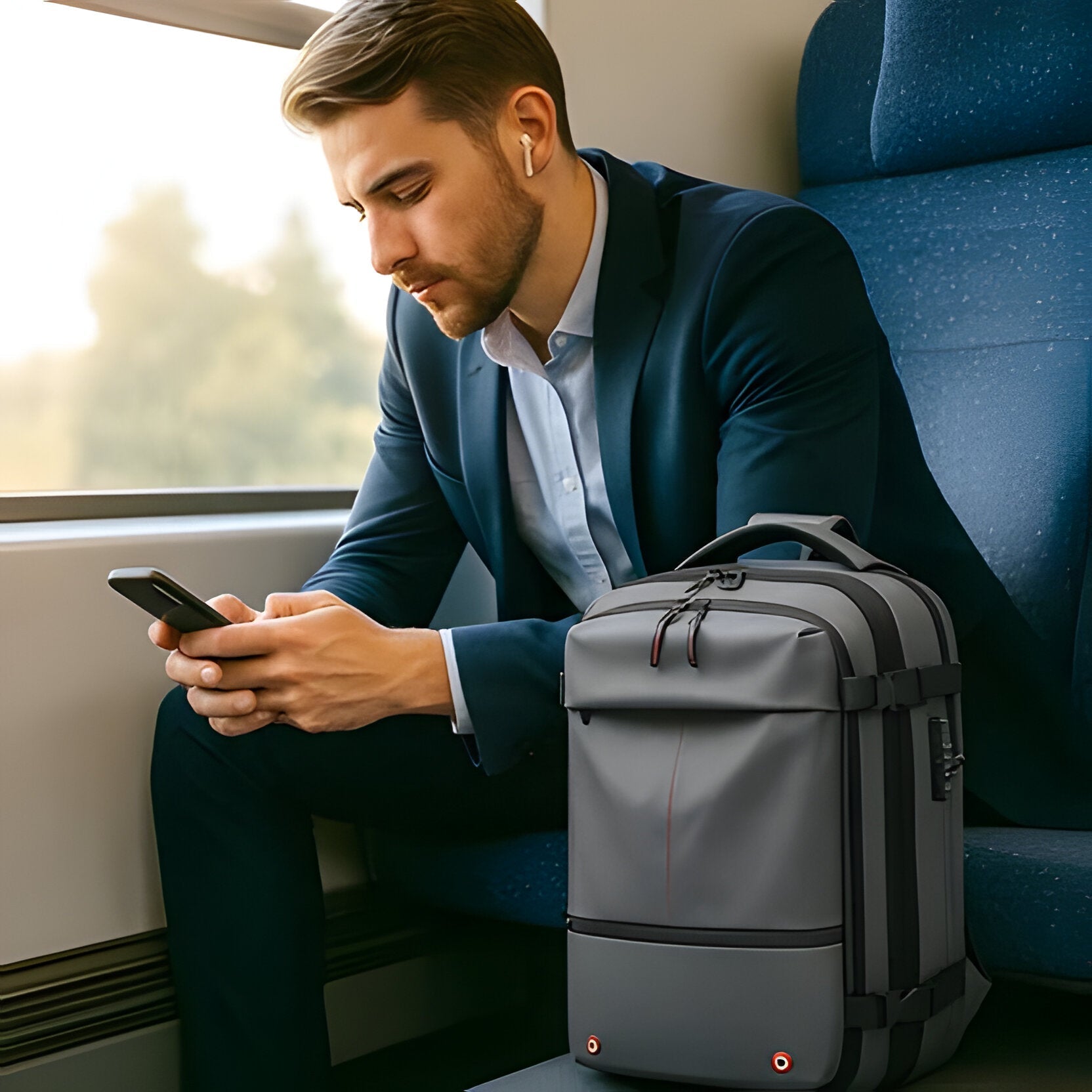 Structured Rucksack with Internal Compression System - TRENDVYO