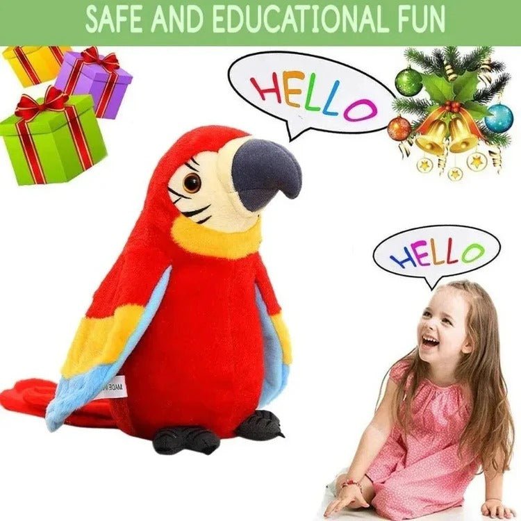 Talking & Music-Playing Parrot Plush Toy - TRENDVYO