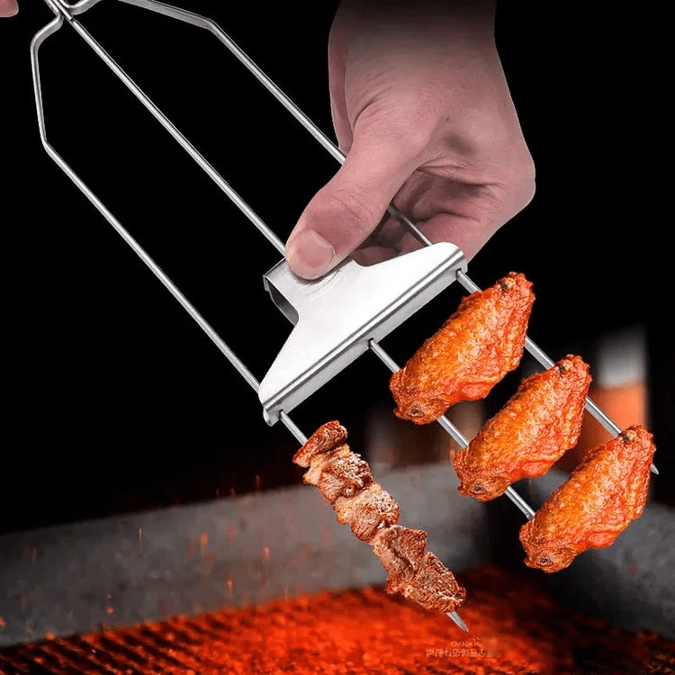Three-prong grill skewer set - TRENDVYO