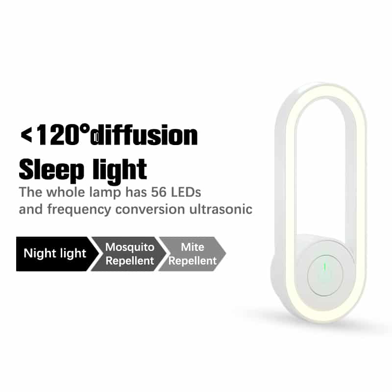 Ultrasonic LED Mosquito Repellent Night Light - TRENDVYO