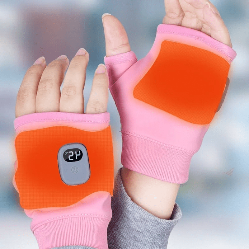 USB Rechargeable Heated Fingerless Gloves - TRENDVYO