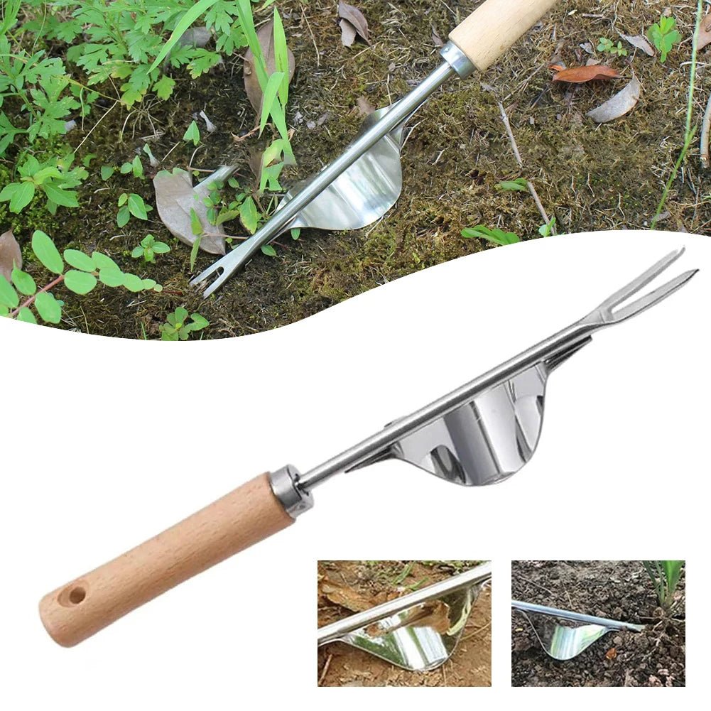 V-Shaped Weed Puller Tool with Long Handle - TRENDVYO