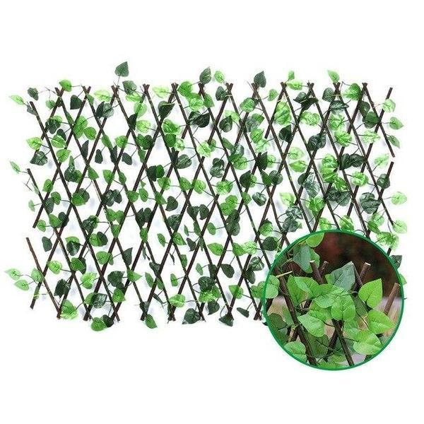 Valla Retráctil de Plantas Artificiales para Jardín