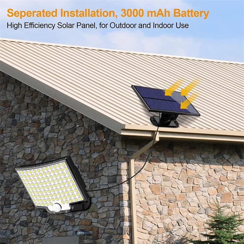 106 LED Solar Outdoor Light With Motion Sensor - TRENDVYO