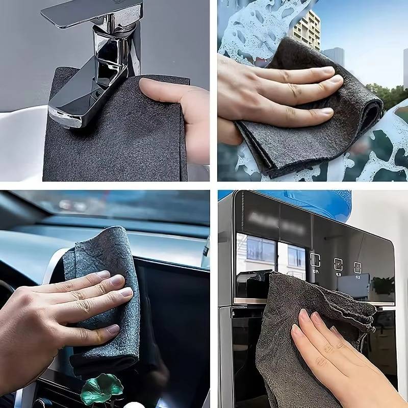 10pcs Versatile Microfiber Cloths for Windows Car Kitchen - TRENDVYO