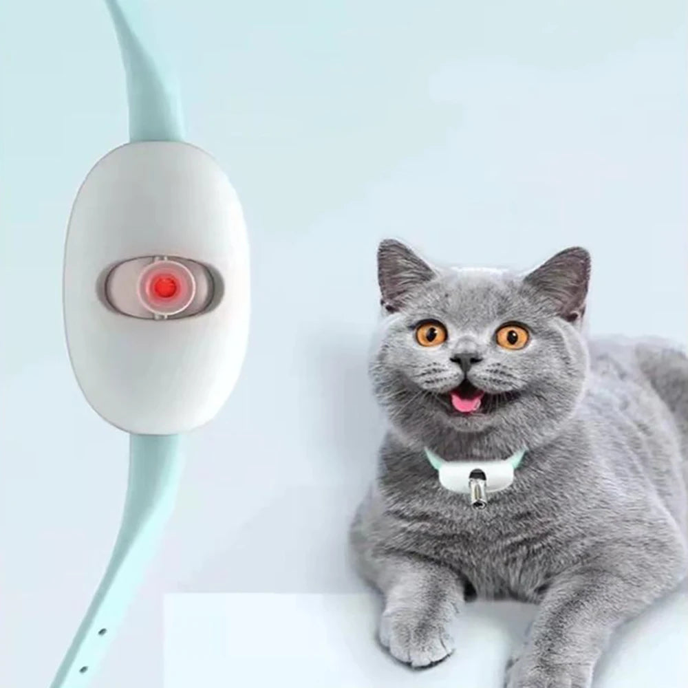 Collar interactivo láser para gatos con carga USB