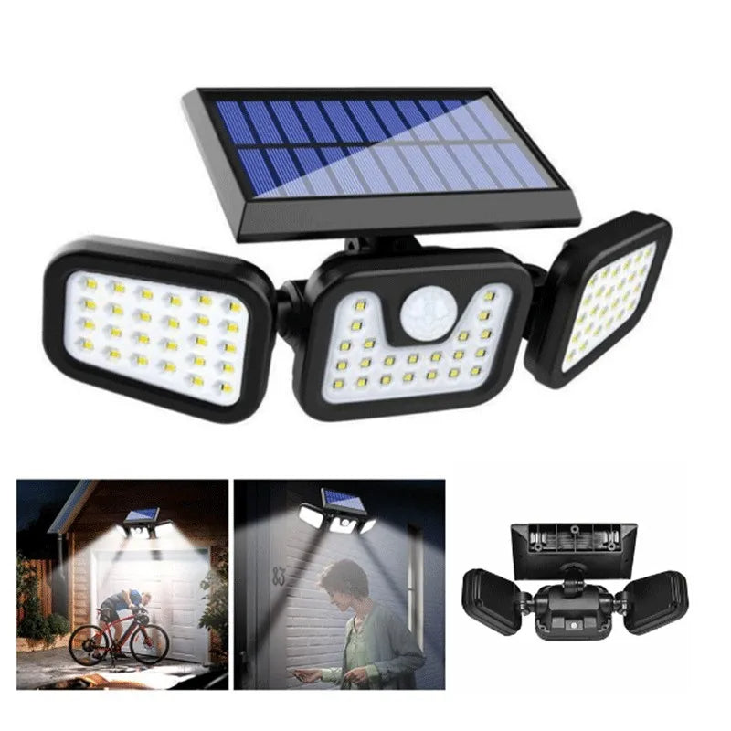 Luz solar con sensor de movimiento para exteriores