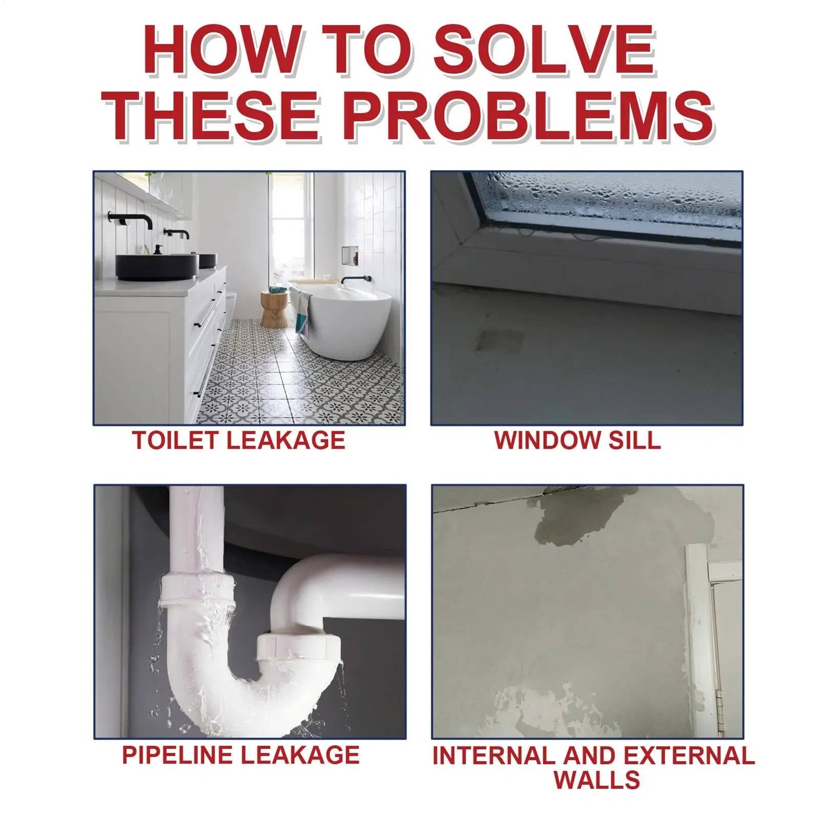 2 Set Leak Repair Waterproof Sealant Spray All Purpose - TRENDVYO