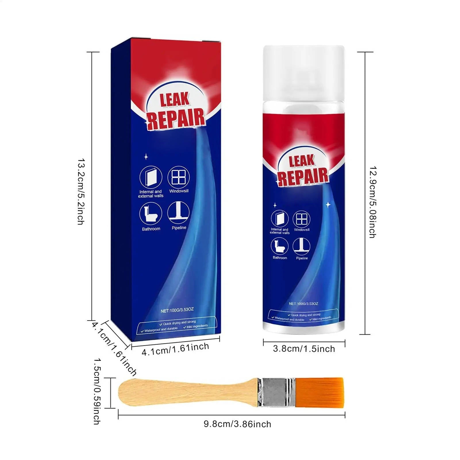 2 Set Leak Repair Waterproof Sealant Spray All Purpose - TRENDVYO