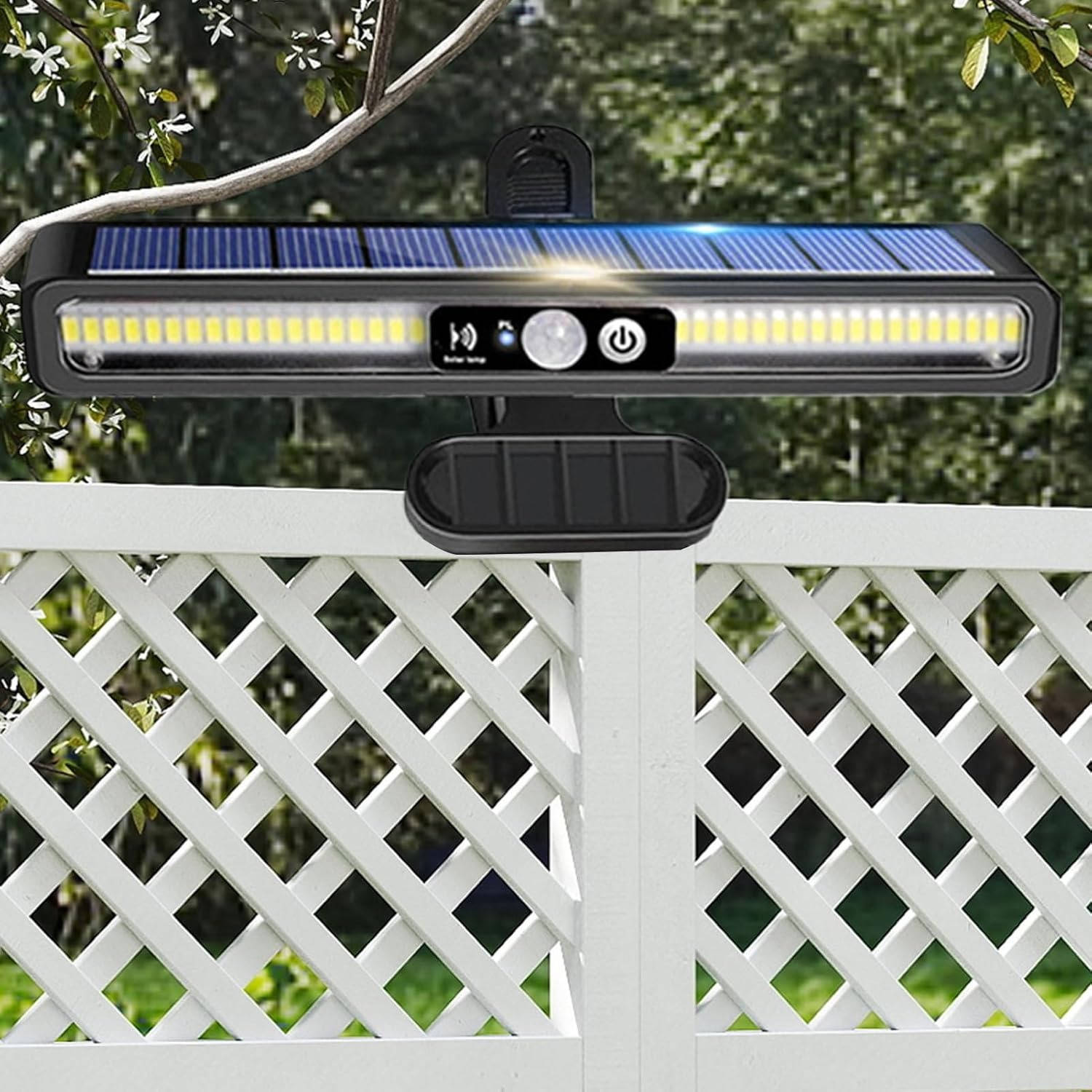 2 Set Portable Solar Fence Lights - TRENDVYO