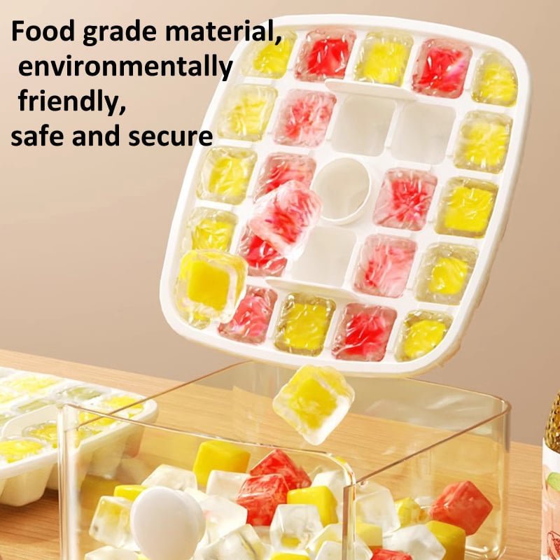 2-Stage Push In Ice Cube Tray - TRENDVYO