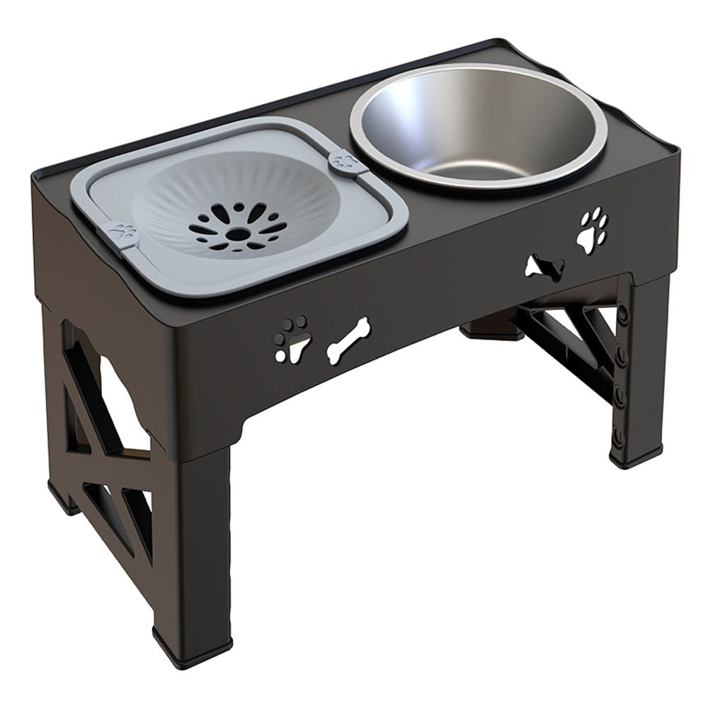 Comedero lento elevado y ajustable para perros