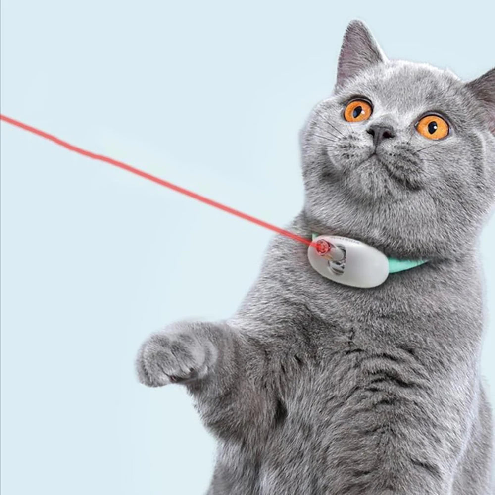 Collar interactivo láser para gatos con carga USB