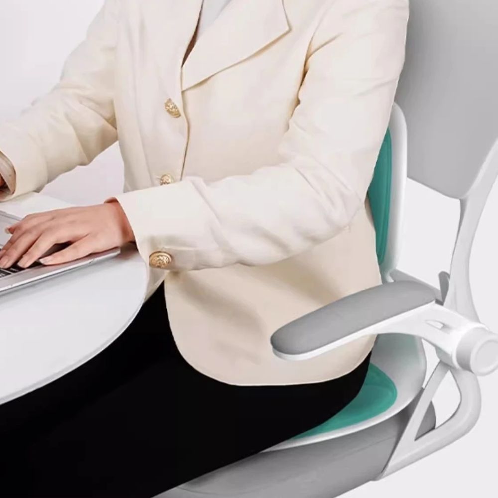 Asiento Corrector de Postura con Respaldo para Silla de Oficina Ergonómica