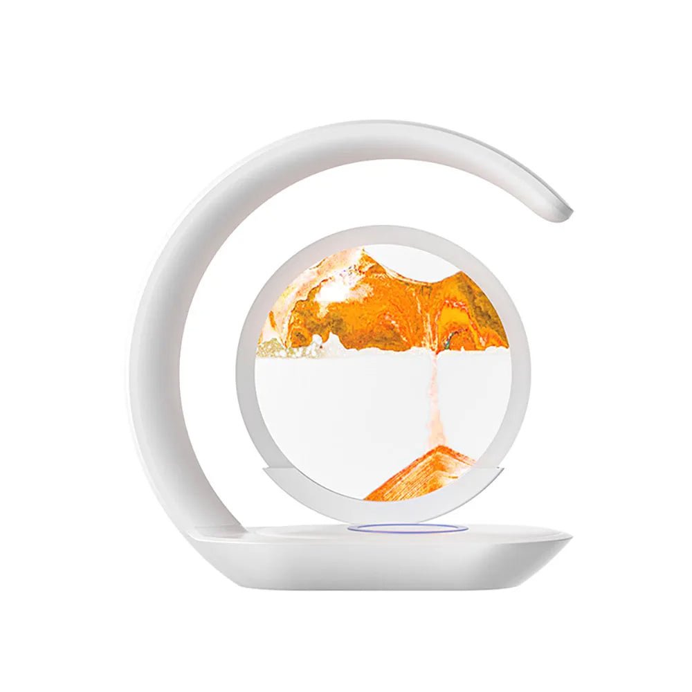 3D Sand Art Table Lamp with Wireless Charger - TRENDVYO