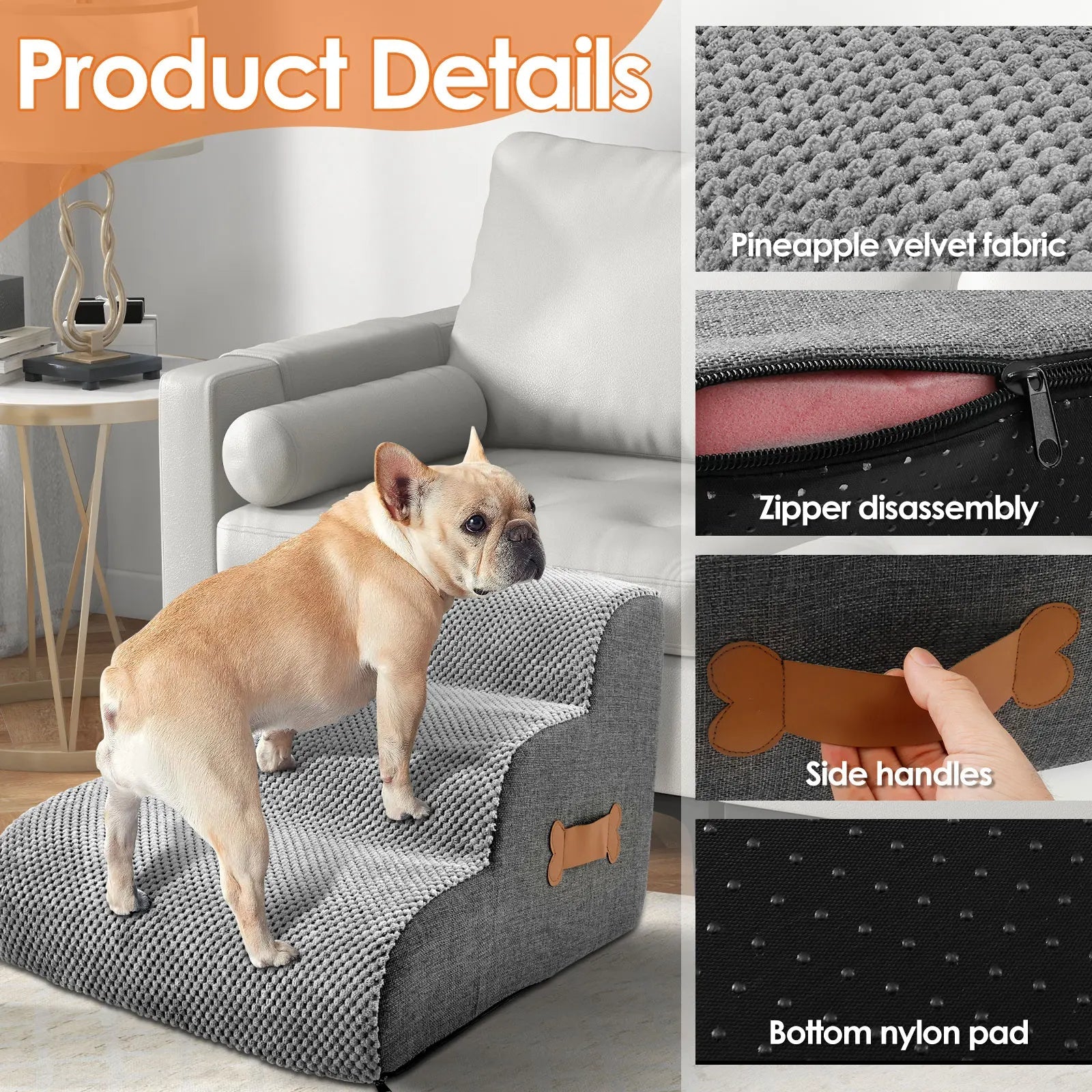 Escaleras para perros para cama