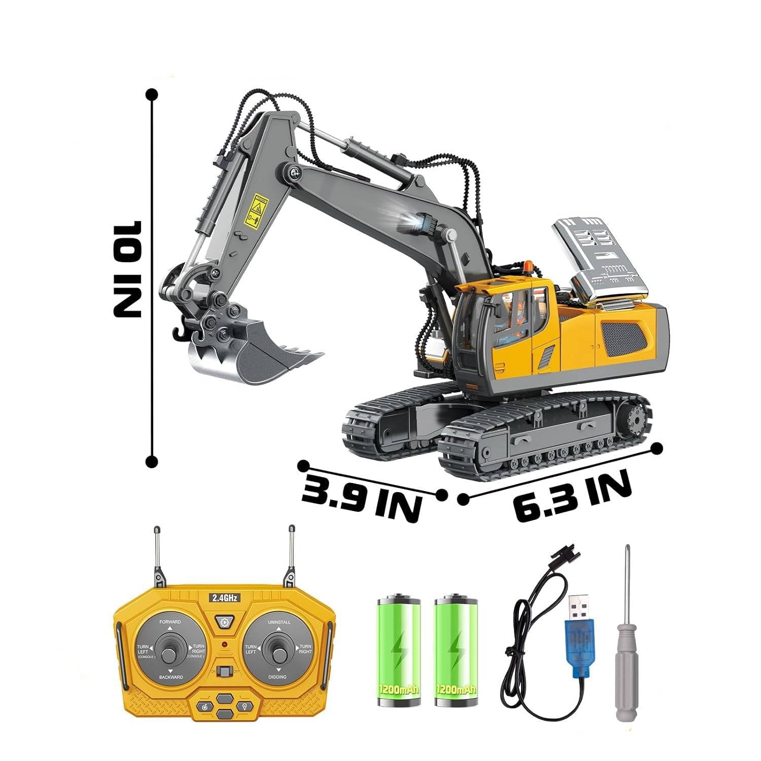 4WD Remote Control Excavator Bulldozer Dump - TRENDVYO