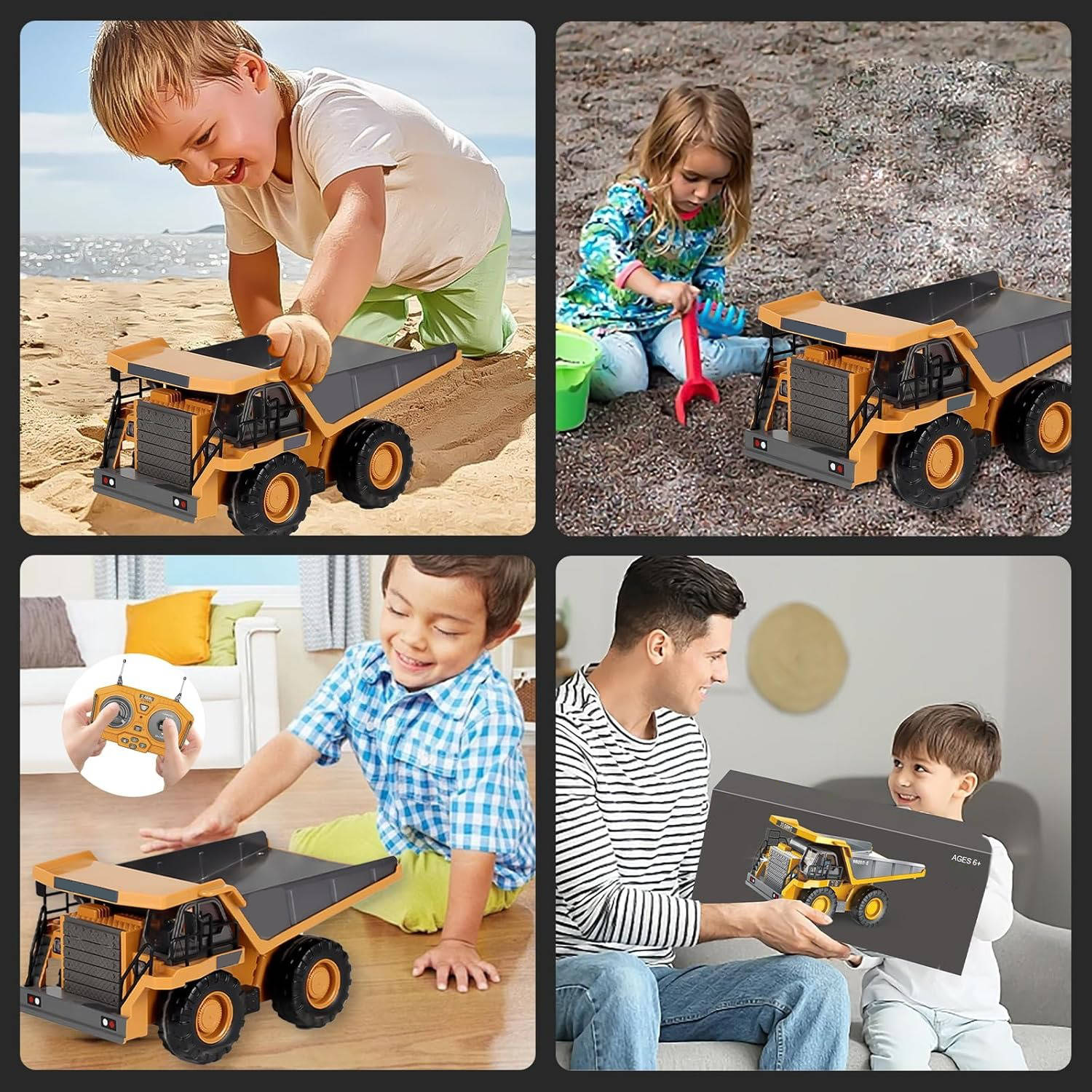 4WD Remote Control Excavator Bulldozer Dump - TRENDVYO