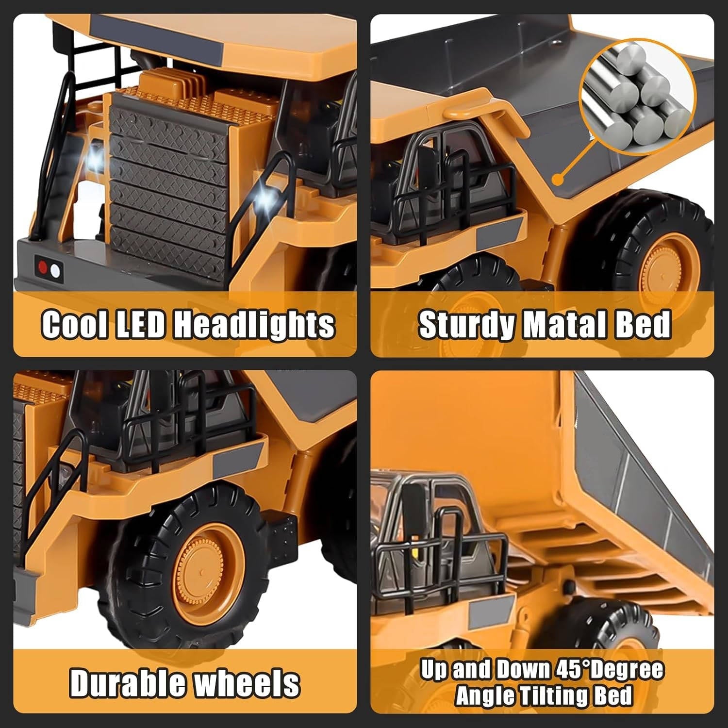 4WD Remote Control Excavator Bulldozer Dump - TRENDVYO