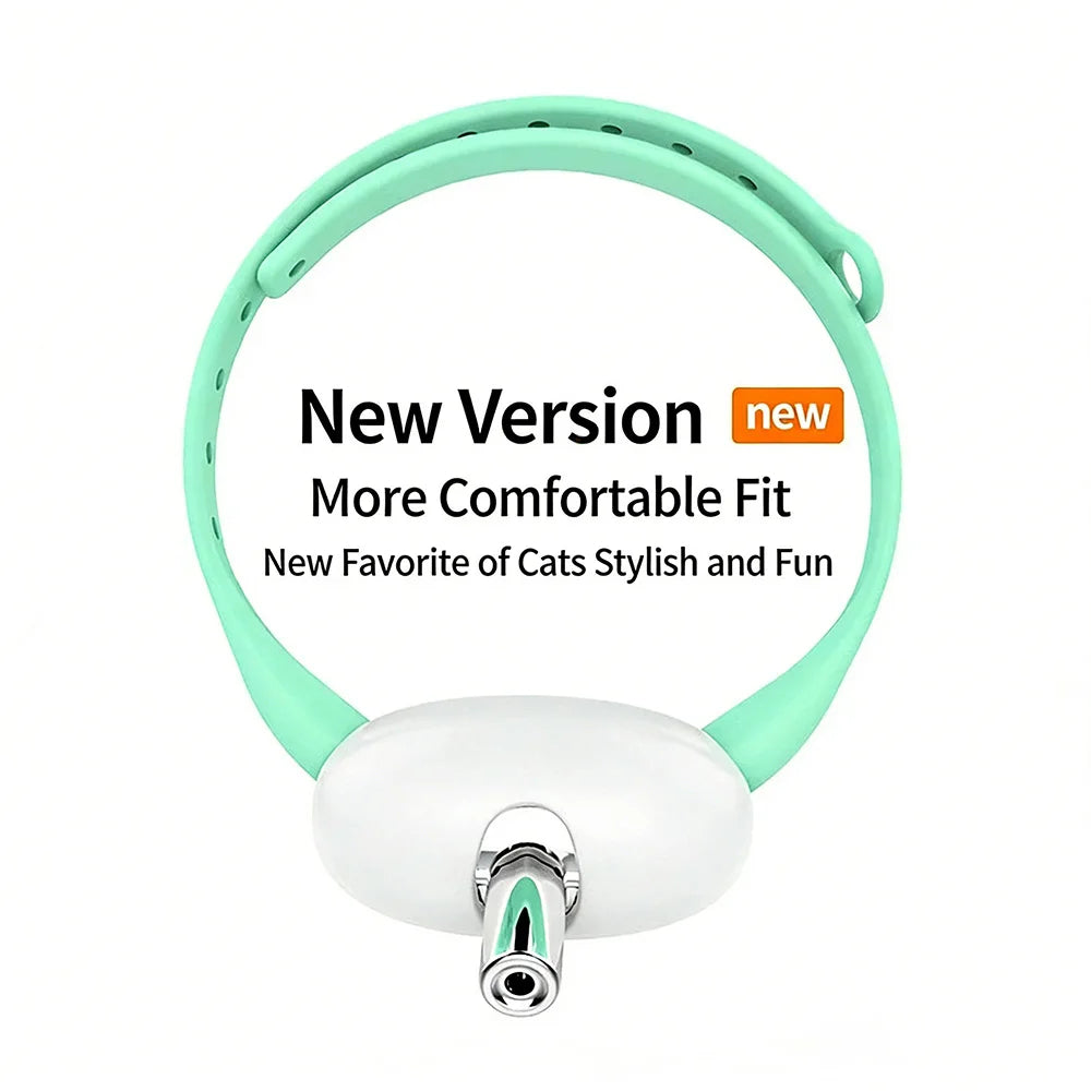 Collar interactivo láser para gatos con carga USB